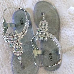 Rhinestone Clear Jelly Sandles